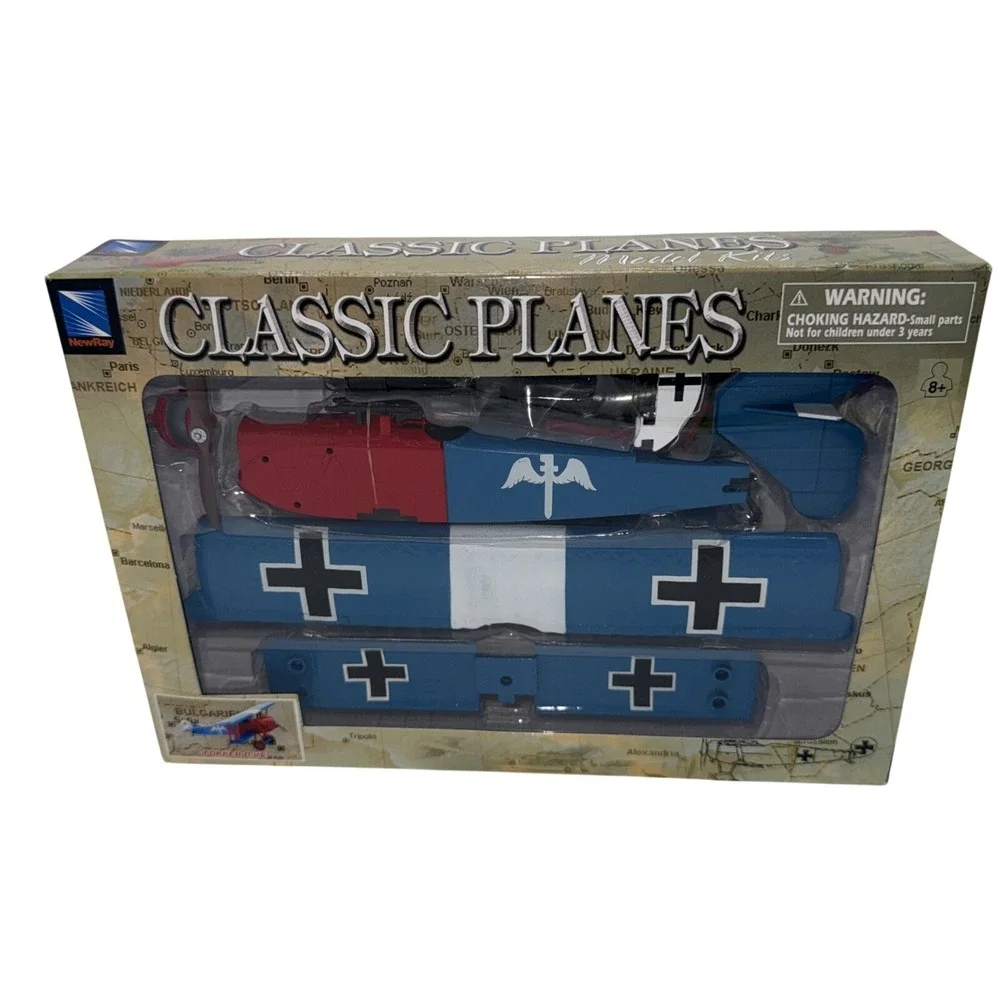 NewRay Classic Planes Fokker D.VII Bi-Plane‎ Airplane Model Kit